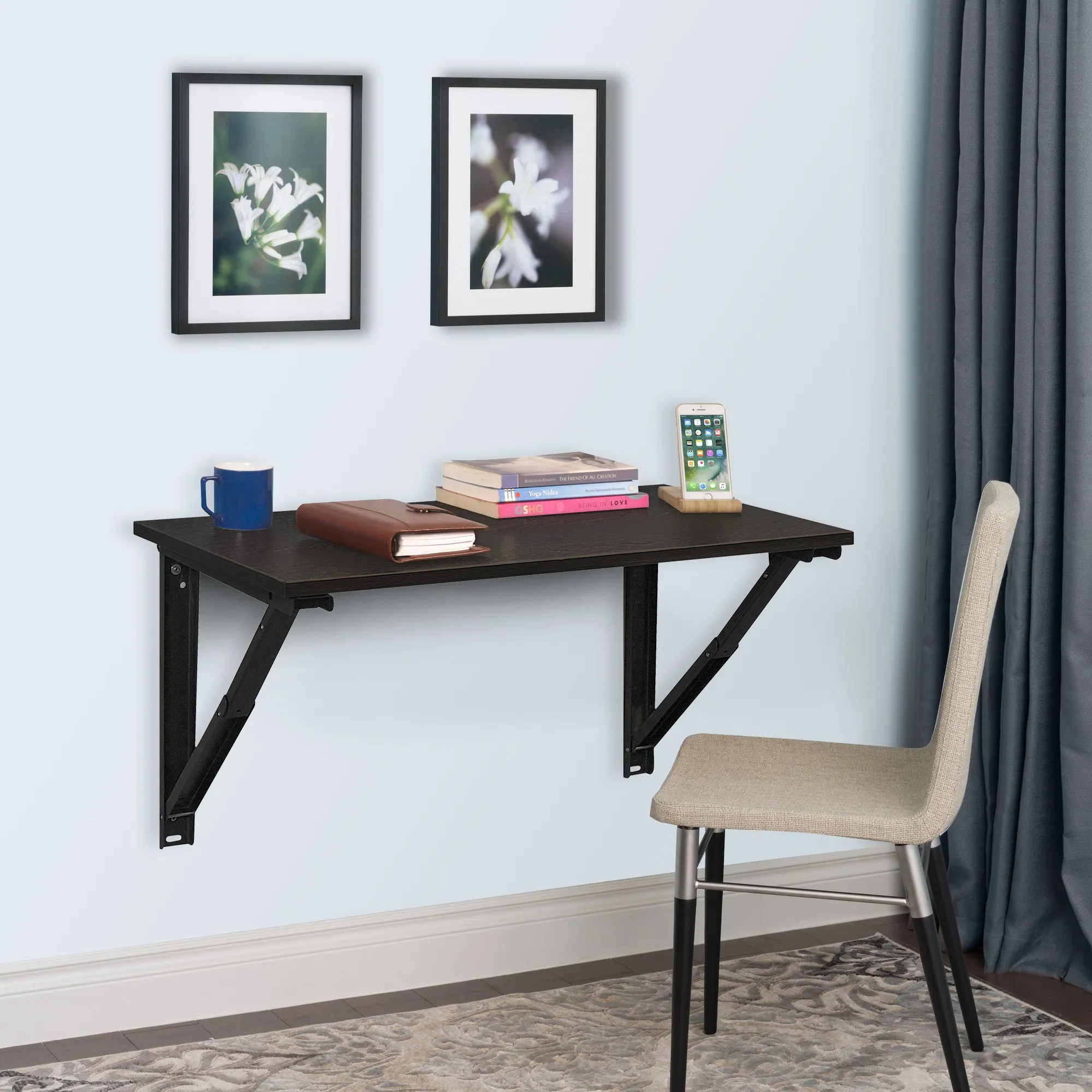 Wizard Engineered Wood Study Table | DIY(Do-It-Yourself) | Wall Mounted - Image 1