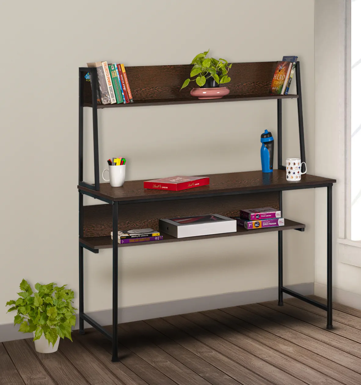 Ether Engineered Wood Study Table | Installation is Included | Knock Down Packaging - Image 1