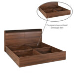 Pearl Engineered Wood Bed - King, Queen, Single Size with Storage Without Storage Options - Thumbnail Image 5