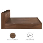 Pearl Engineered Wood Bed - King, Queen, Single Size with Storage Without Storage Options - Thumbnail Image 7
