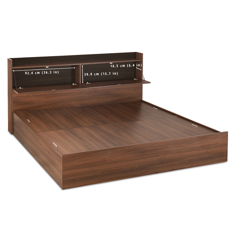 Pearl Engineered Wood Bed - King, Queen, Single Size with Storage Without Storage Options - Image 8