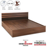 Cocoa Engineered Wood Bed - King, Queen, Single Size with Storage Options - Thumbnail Image 2