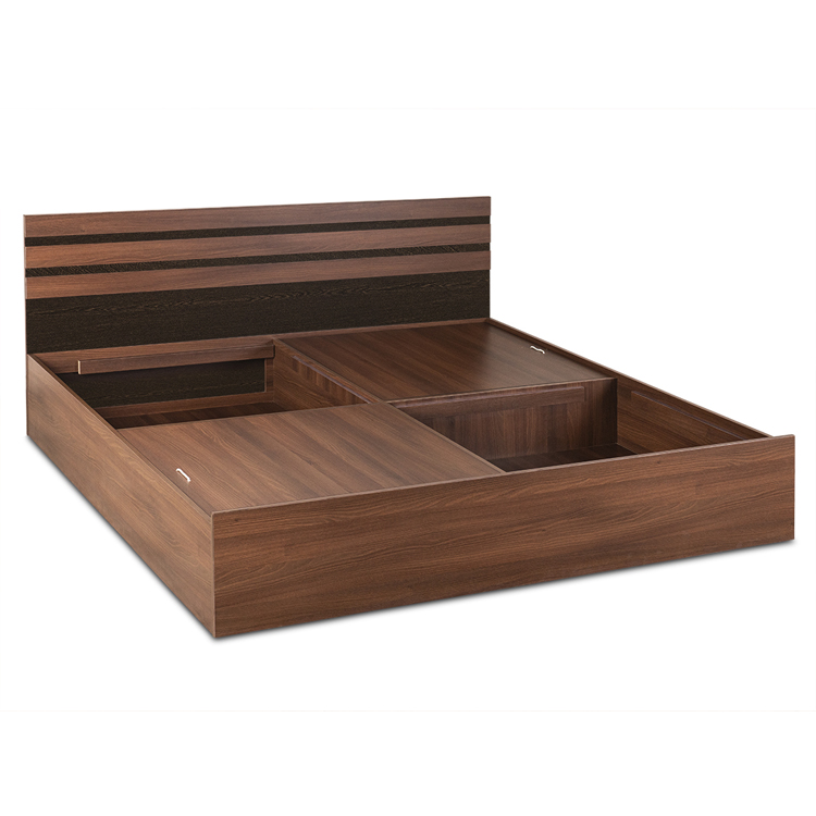 Cocoa Engineered Wood Bed - King, Queen, Single Size with Storage Options - Image 5