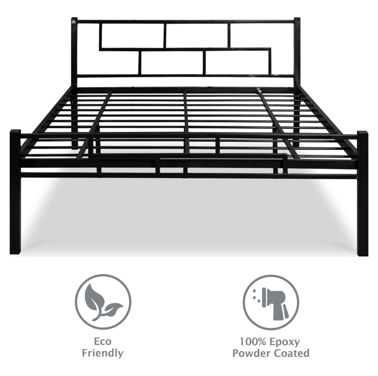 Aeron Metal Bed - Queen, Single Size without Storage - Image 5