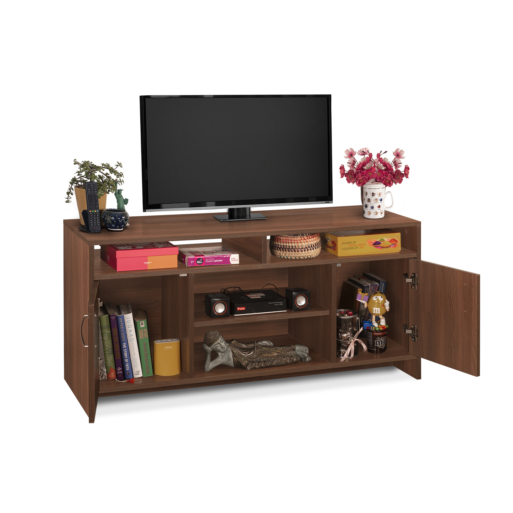 Ken Engineered Wood TV Entertainment Unit | Installation is Included - Knock Down - Image 3