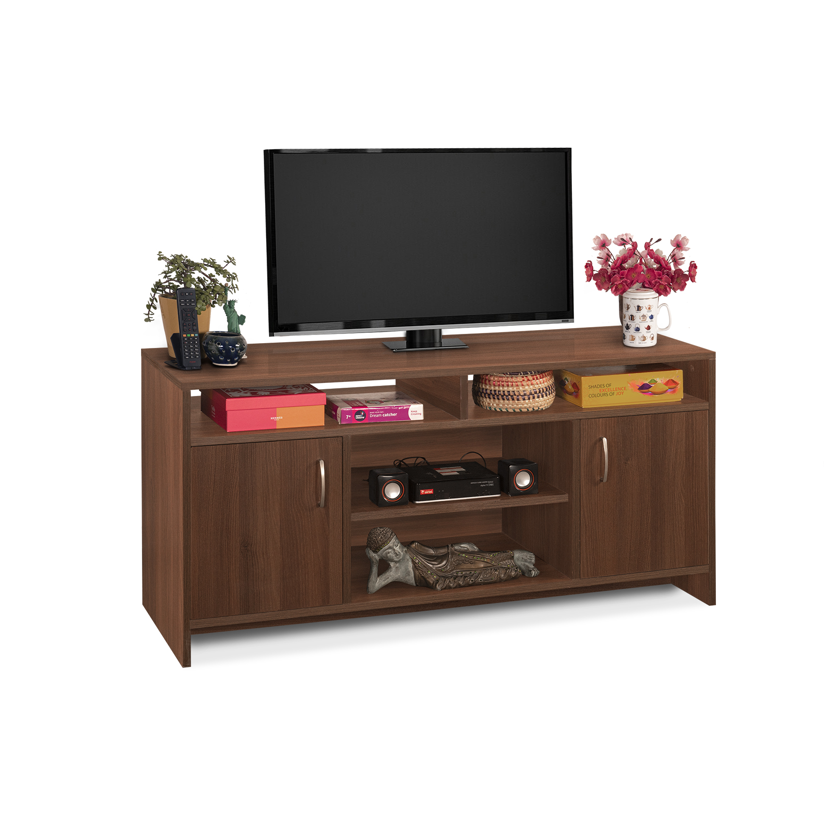 Ken Engineered Wood TV Entertainment Unit | Installation is Included - Knock Down - Image 4