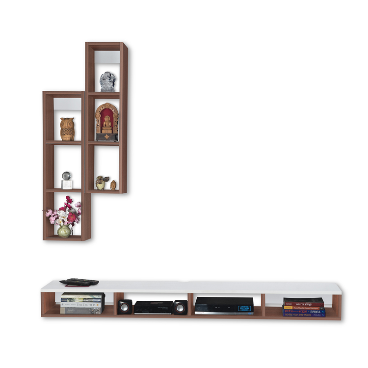 Nova Engineered Wood TV Entertainment Unit | DIY(Do-It-Yourself) | Wall Mounted - Image 3