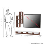 Nova Engineered Wood TV Entertainment Unit | DIY(Do-It-Yourself) | Wall Mounted - Thumbnail Image 8