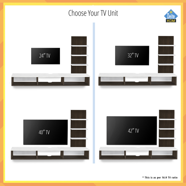 Ava Engineered Wood TV Entertainment Unit | DIY(Do-It-Yourself) | Wall Mounted - Image 8
