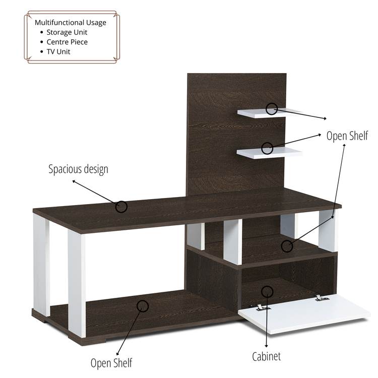 Elsa Engineered Wood TV Entertainment Unit | Installation is Included - Knock Down - Image 7