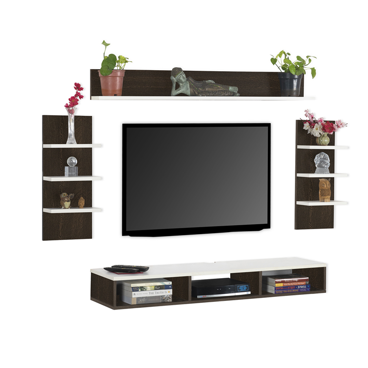 Eli Engineered Wood TV Entertainment Unit | DIY(Do-It-Yourself) | Wall Mounted - Image 2