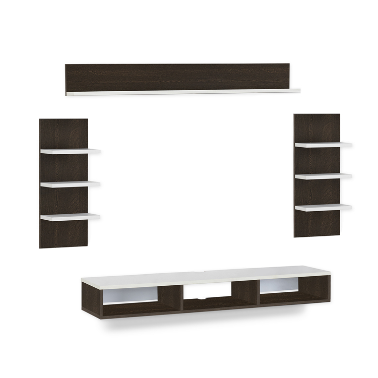 Eli Engineered Wood TV Entertainment Unit | DIY(Do-It-Yourself) | Wall Mounted - Image 7