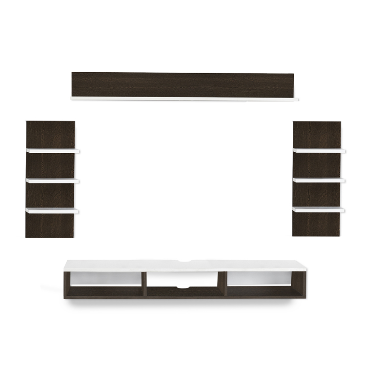 Eli Engineered Wood TV Entertainment Unit | DIY(Do-It-Yourself) | Wall Mounted - Image 8