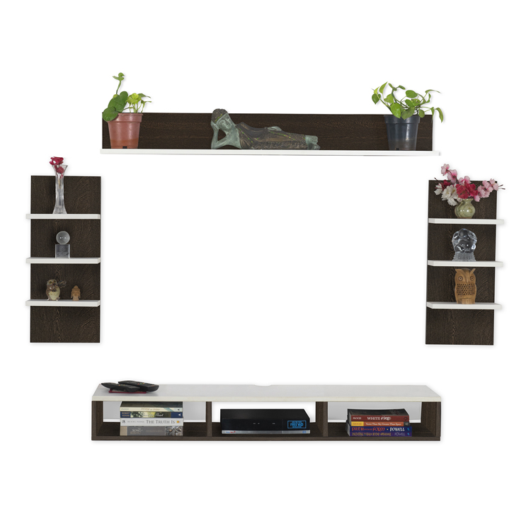 Eli Engineered Wood TV Entertainment Unit | DIY(Do-It-Yourself) | Wall Mounted - Image 9