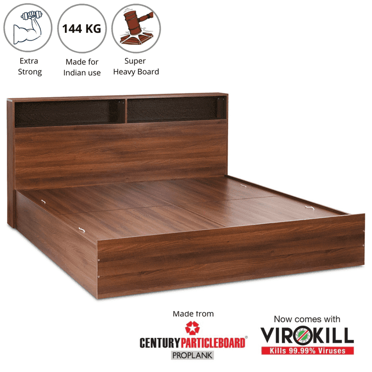 Urban Engineered Wood Bed - King, Queen, Single Size with Storage Option - Image 2