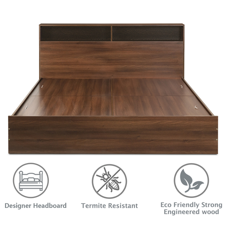 Urban Engineered Wood Bed - King, Queen, Single Size with Storage Option - Image 3
