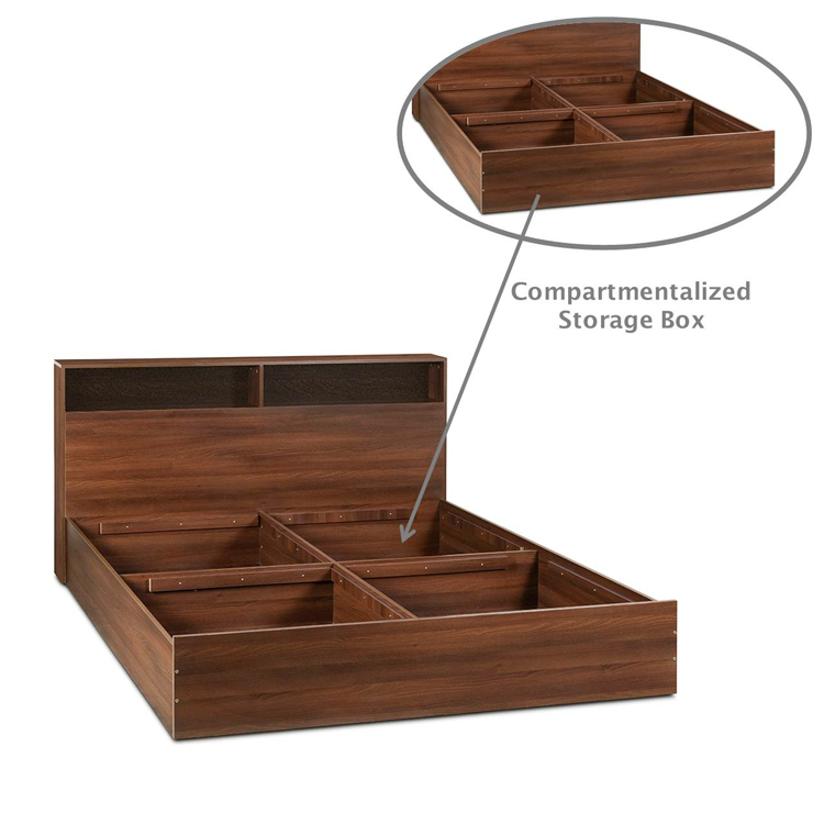 Urban Engineered Wood Bed - King, Queen, Single Size with Storage Option - Image 8