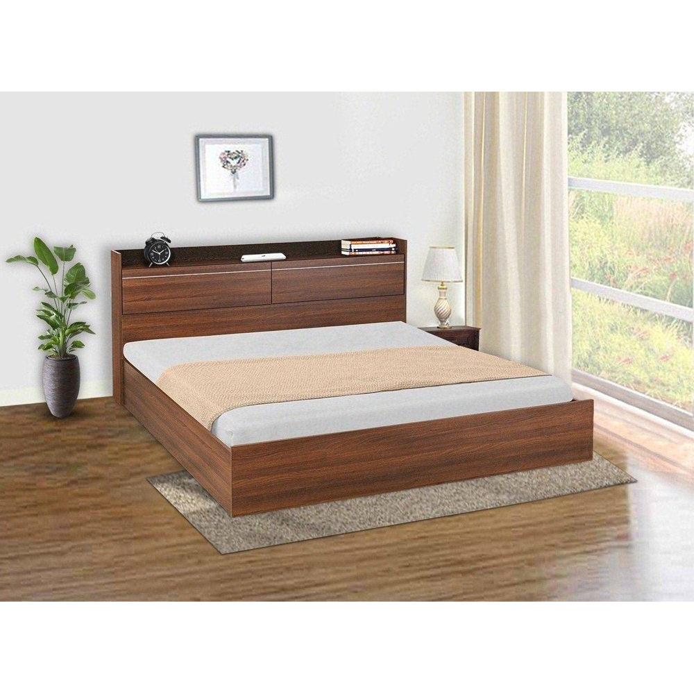 Pearl Engineered Wood Bed - King, Queen, Single Size with Storage Without Storage Options - Image 1