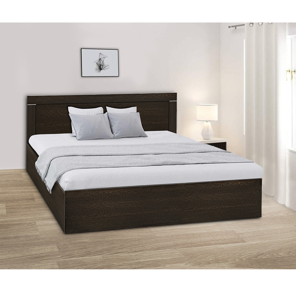 Treasure Engineered Wood Bed - King, Queen, Single Size with Storage Without Storage Options - Image 1