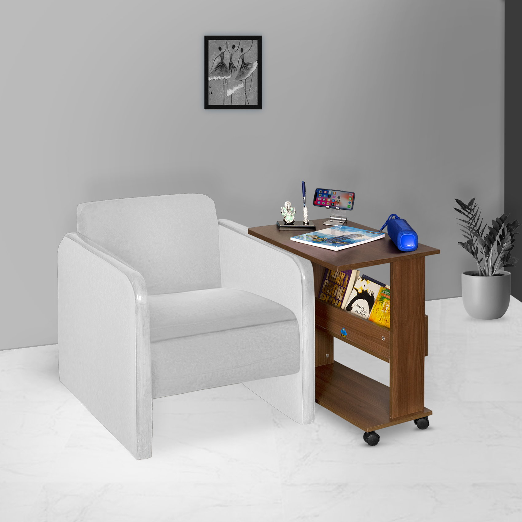 Amigo Engineered Wood Side Table | DIY(Do-It-Yourself) - Image 1