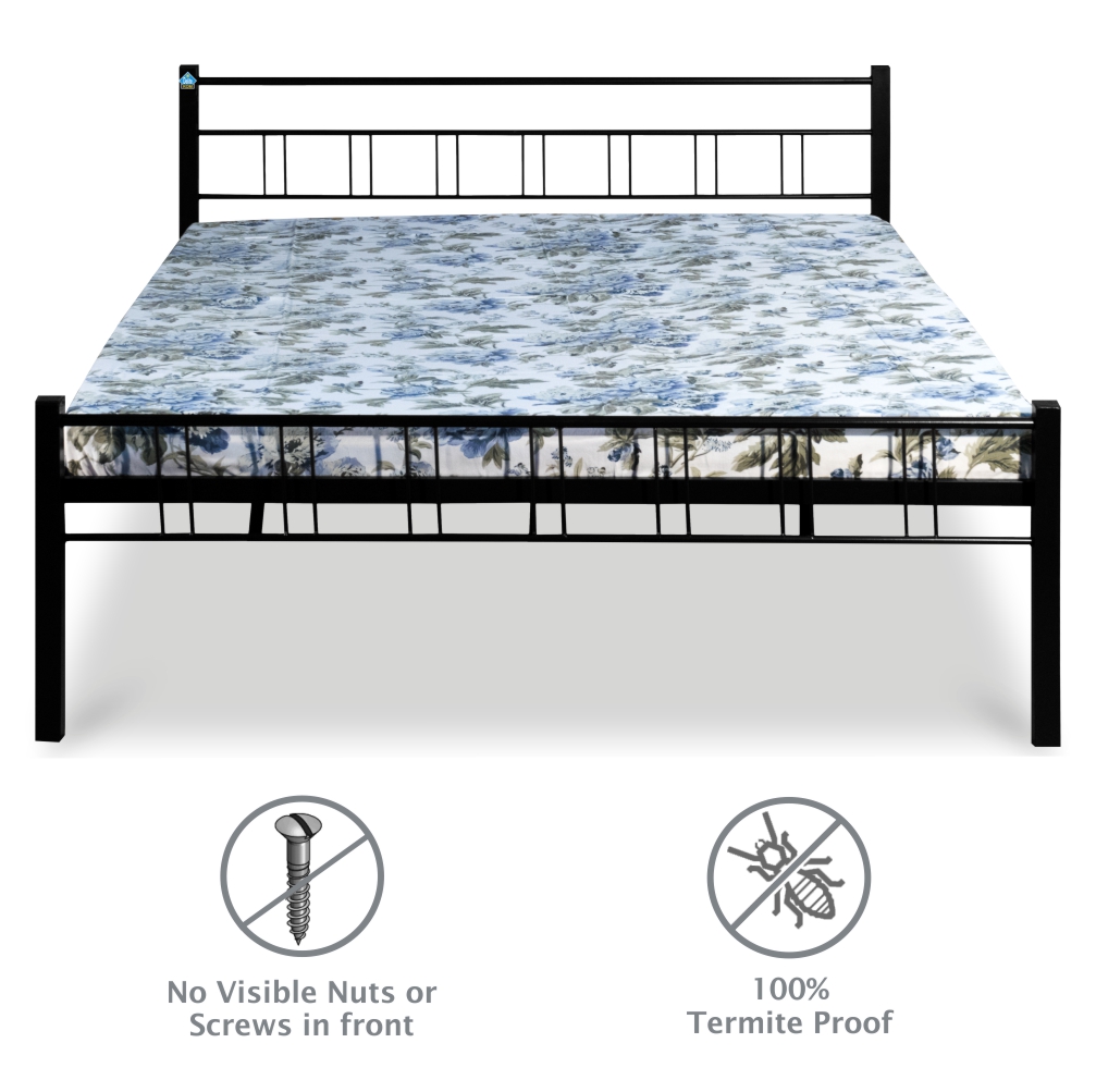 Sonata Metal Bed – Queen, Single Size without Storage - Image 3