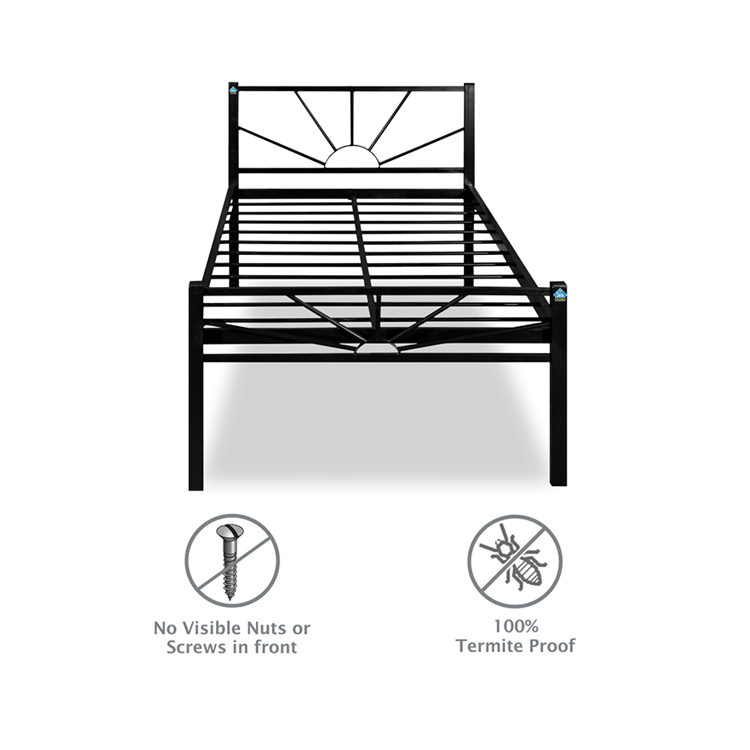 Sunshine Metal Bed - Queen, Single Size without Storage - Image 2