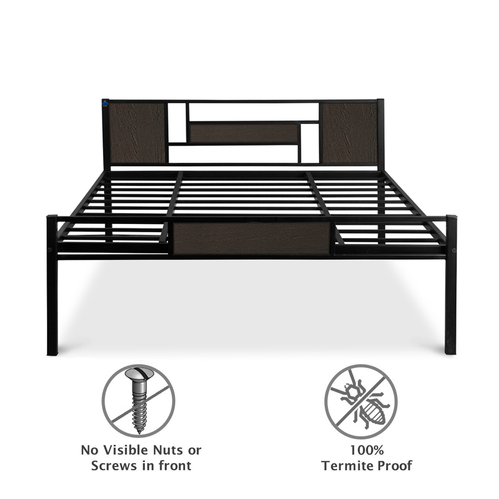 Dreamy Metal Bed – Queen, Single Size without Storage - Image 4