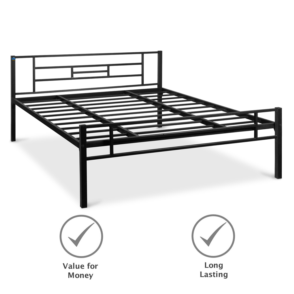 Mist Metal Bed - Queen, Single Size without Storage - Image 7