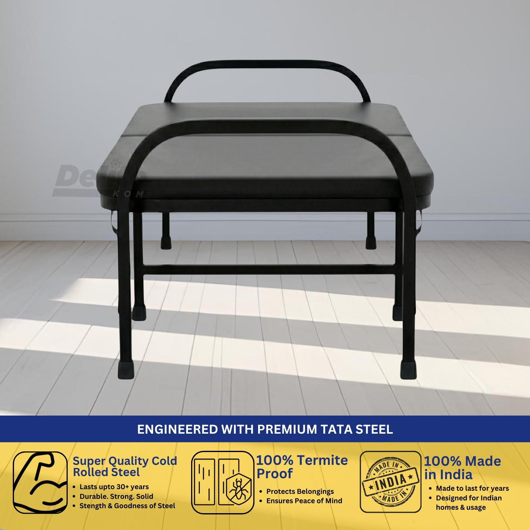 Thor Metal Folding Bed With Mattress - Image 3